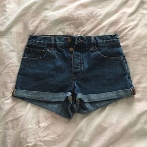 High waisted forever 21 denim shorts